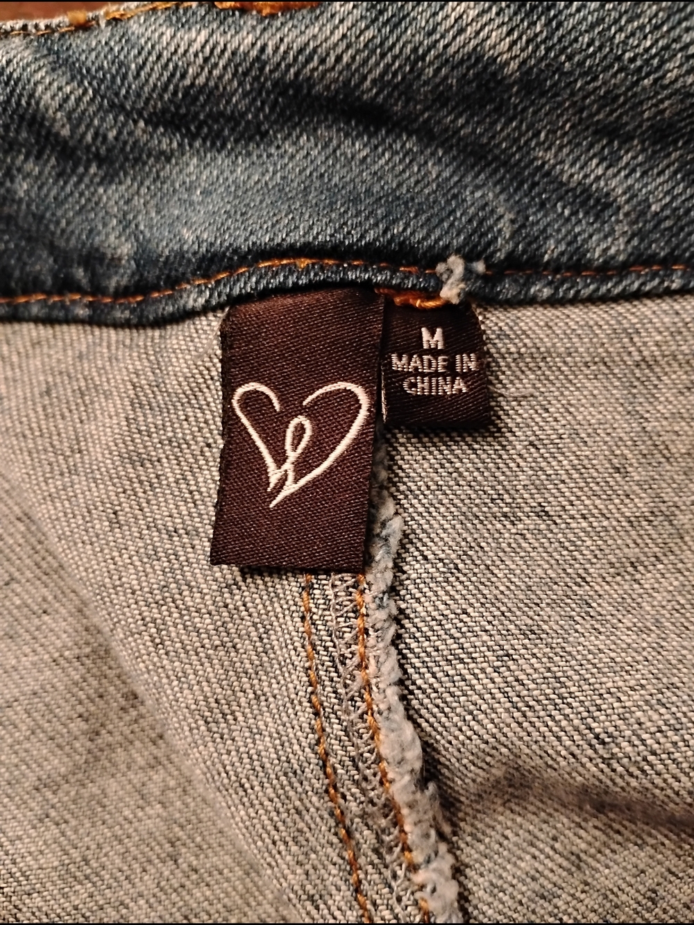 Denim Mini Skort - Blue Side Zipper - Picture 3 of 8
